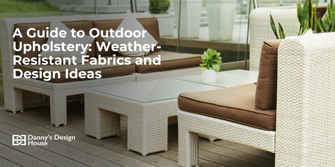 Outdoor Upholstery example with text
