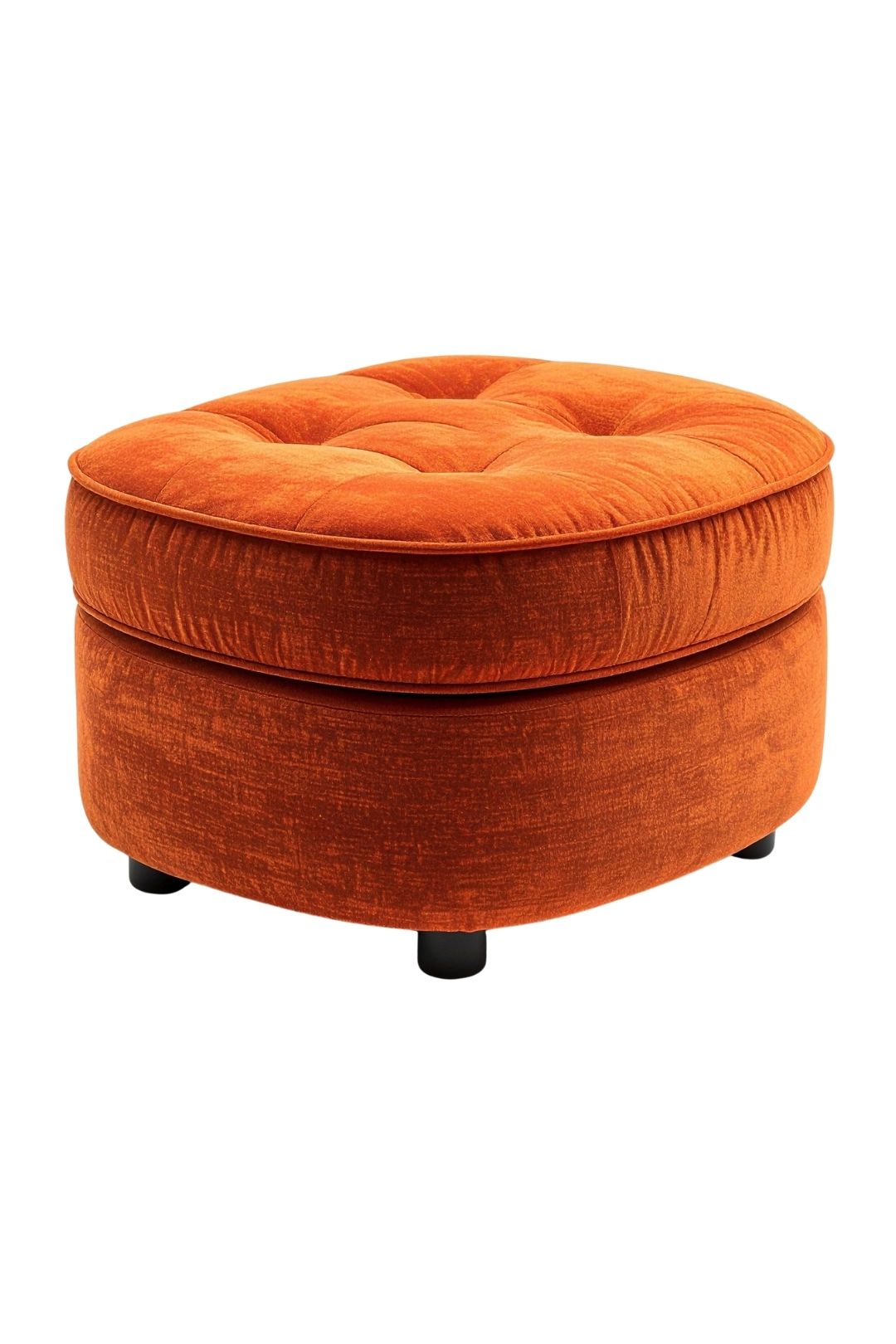 Ottoman reupholstery example.